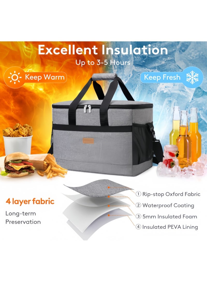 Insulated Cooler Bag Soft Cooler Bag for Men/Women with Shoulder Strap, Leakproof for Camping, Travel, Picnic, Work (25L) - Image 2